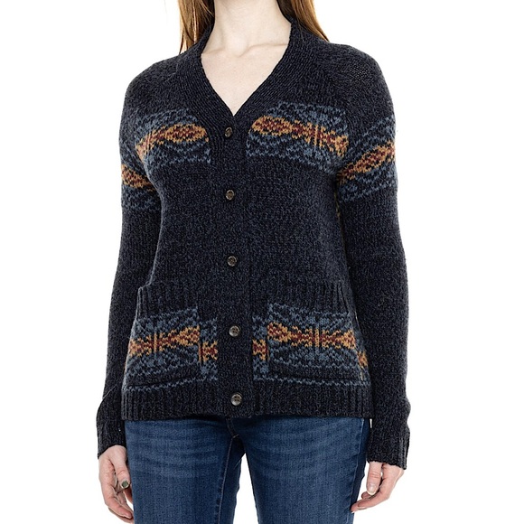New! Royal Robbins Mystic Cardigan sweater in Navy size M